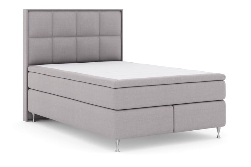 Select No 6 Komplett Sängpaket 140x200 Fast Latex/Memory - Ljusgrå/Silver - Möbler - Säng - Kontinentalsäng