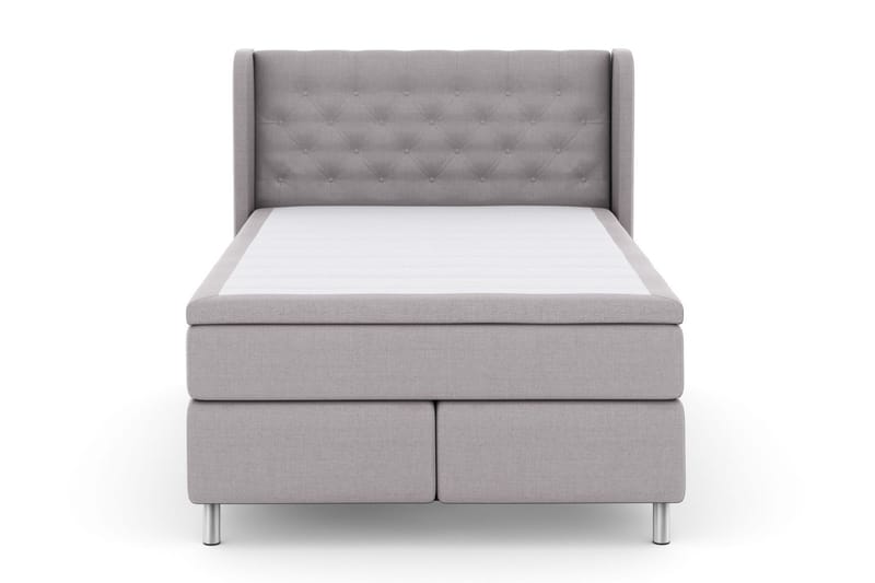 Select No 6 Komplett Sängpaket 140x200 Fast Watergel - Ljusgrå/Metall - Möbler - Säng - Komplett sängpaket