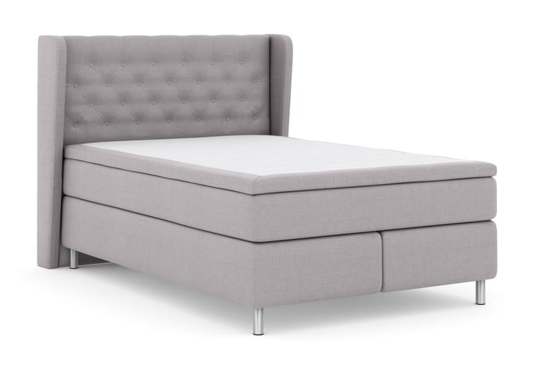 Select No 6 Komplett Sängpaket 140x200 Fast Watergel - Ljusgrå/Metall - Möbler - Säng - Komplett sängpaket