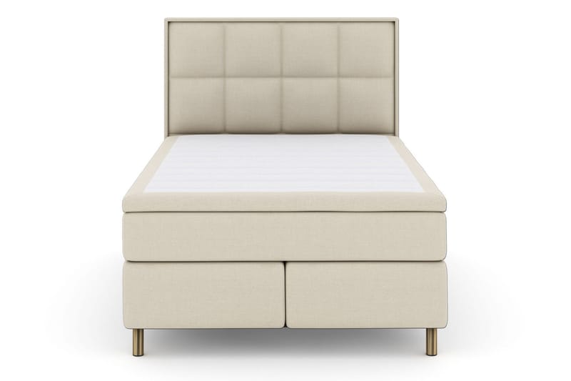 Select No 6 Komplett Sängpaket 140x200 Fast/Medium Watergel, Beige/Koppar