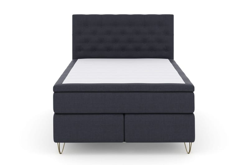 Select No 6 Komplett Sängpaket 140x200 Fast/Medium Watergel - Blå/Metall V-form - Möbler - Säng - Kontinentalsäng