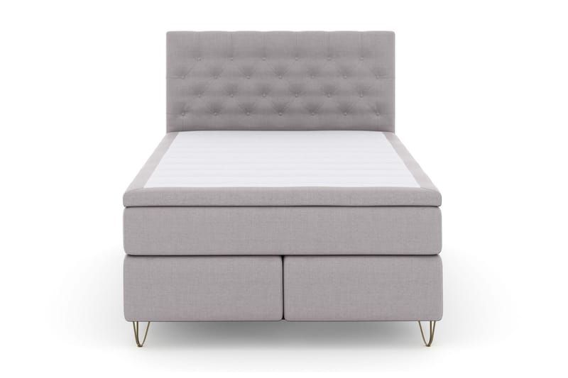 Select No 6 Komplett Sängpaket 140x200 Fast/Medium Watergel - Ljusgrå/Metall V-form - Möbler - Säng - Komplett sängpaket