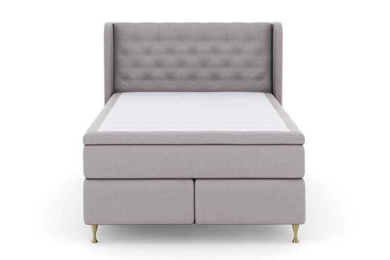 Select No 6 Komplett Sängpaket 140x200 F/M Latex/Memory - Ljusgrå/Guld - Möbler - Säng - Kontinentalsäng