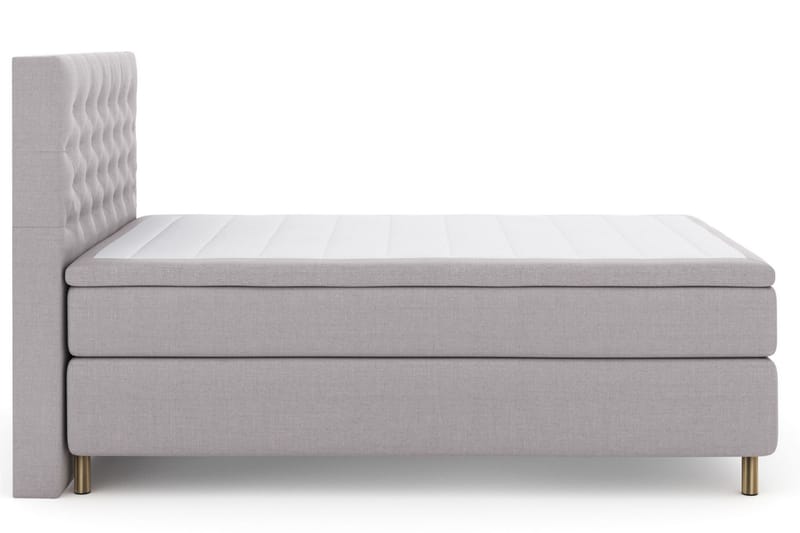 Select No 6 Komplett Sängpaket 140x200 F/M Latex/Memory - Ljusgrå/Koppar - Möbler - Säng - Komplett sängpaket