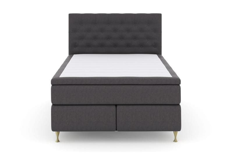 Select No 6 Komplett Sängpaket 140x200 F/M Latex/Memory - Mörkgrå/Guld - Möbler - Säng - Komplett sängpaket