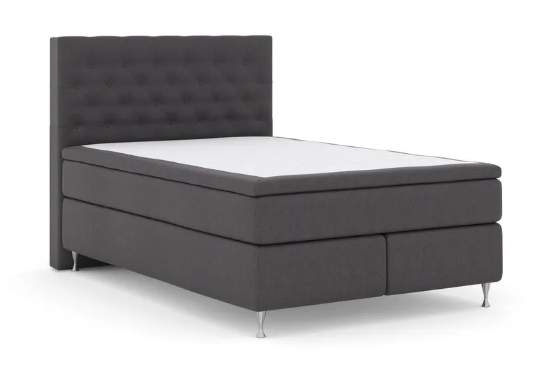 Select No 6 Komplett Sängpaket 140x200 F/M Latex/Memory - Mörkgrå/Silver - Möbler - Säng - Kontinentalsäng