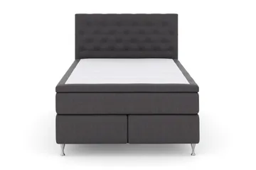 Select No 6 Komplett Sängpaket 140x200 F/M Latex/Memory - Mörkgrå/Silver - Möbler - Säng - Kontinentalsäng