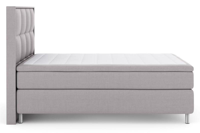 Select No 6 Komplett Sängpaket 140x200 F/M Memory/Pocket - Ljusgrå/Metall - Möbler - Säng - Komplett sängpaket