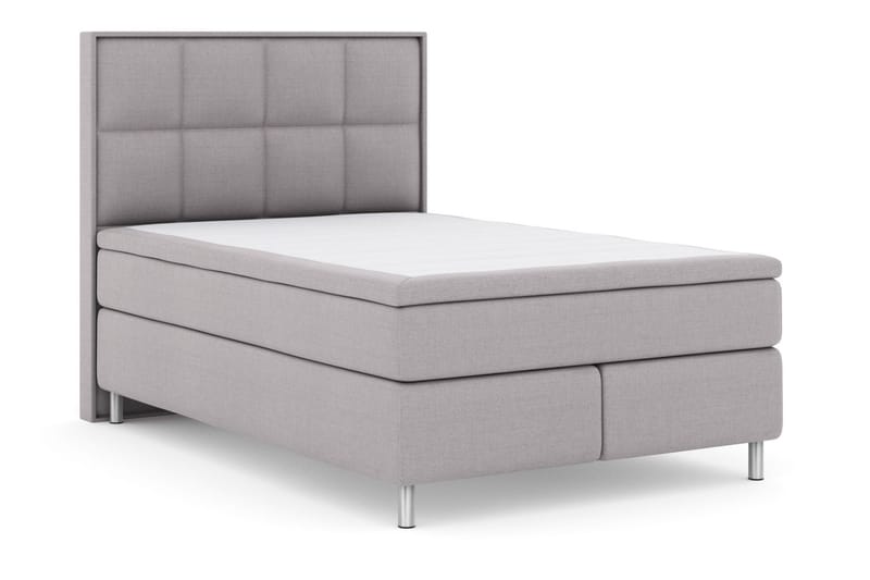 Select No 6 Komplett Sängpaket 140x200 F/M Memory/Pocket - Ljusgrå/Metall - Möbler - Säng - Komplett sängpaket
