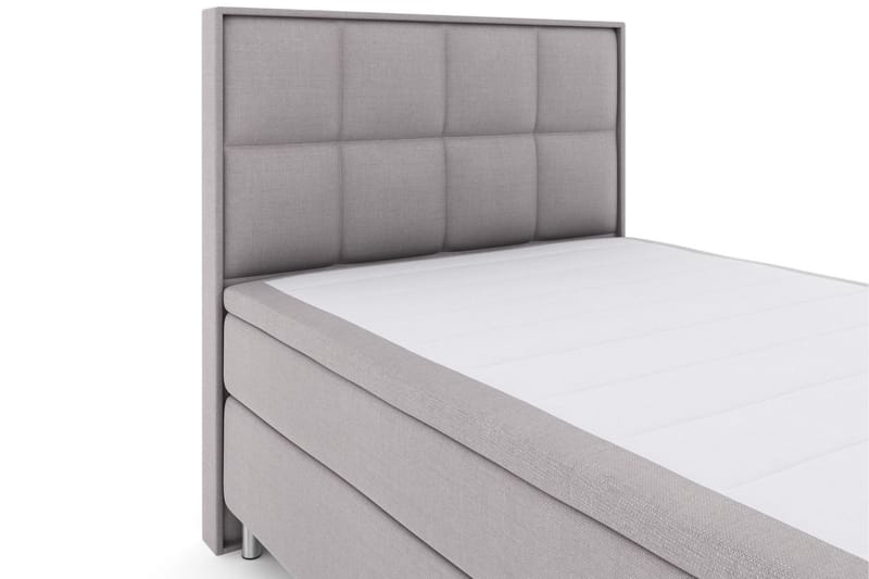 Select No 6 Komplett Sängpaket 140x200 F/M Memory/Pocket - Ljusgrå/Metall - Möbler - Säng - Komplett sängpaket