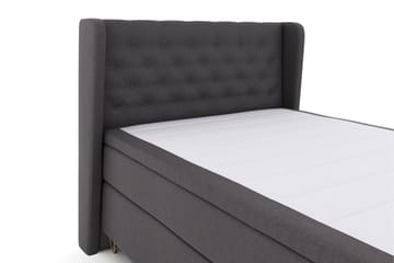 Select No 6 Komplett Sängpaket 140x200 F/M Memory/Pocket - Mörkgrå/Metall V-form - Möbler - Säng - Kontinentalsäng