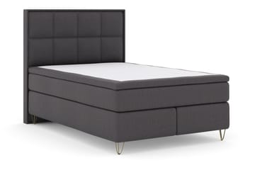 Select No 6 Komplett Sängpaket 140x200 F/M Memory/Pocket - Mörkgrå/Metall V-form - Möbler - Säng - Kontinentalsäng
