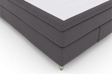 Select No 6 Komplett Sängpaket 140x200 F/M Memory/Pocket - Mörkgrå/Metall V-form - Möbler - Säng - Kontinentalsäng