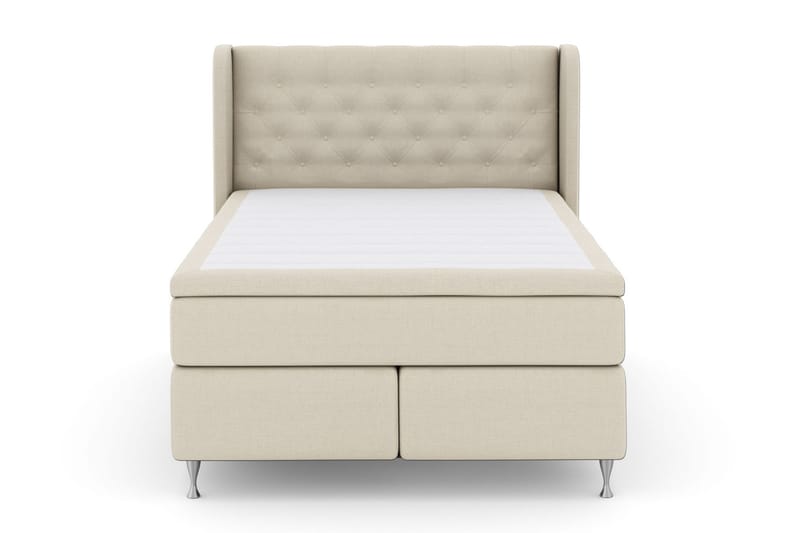 Select No 6 Komplett Sängpaket 140x200 Medium Latex/Memory - Beige/Silver - Möbler - Säng - Komplett sängpaket