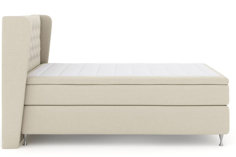 Select No 6 Komplett Sängpaket 140x200 Medium Latex/Memory - Beige/Silver - Möbler - Säng - Komplett sängpaket