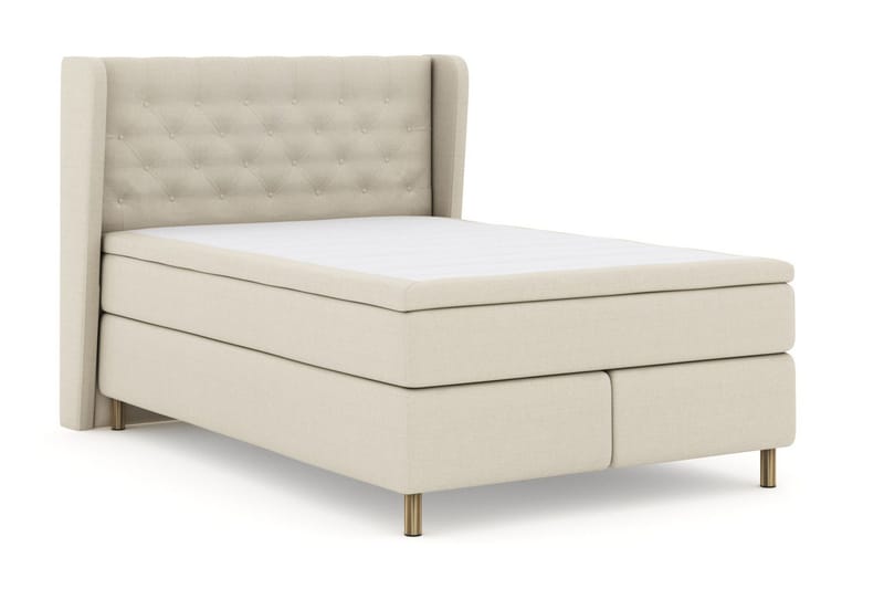 Select No 6 Komplett Sängpaket 140x200 Medium Memory/Pocket - Beige/Koppar - Möbler - Säng - Kontinentalsäng