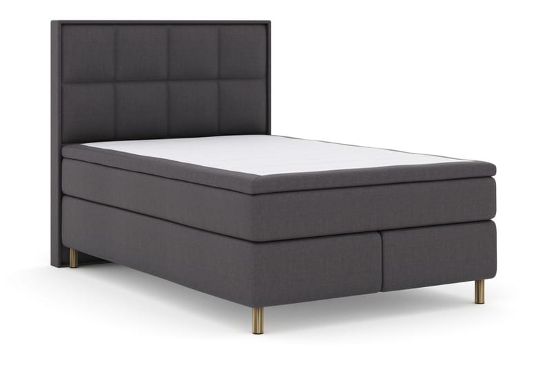 Select No 6 Komplett Sängpaket 140x200 Medium Memory/Pocket - Mörkgrå/Koppar - Möbler - Säng - Komplett sängpaket