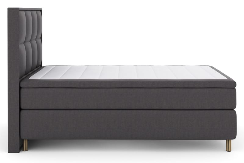 Select No 6 Komplett Sängpaket 140x200 Medium Memory/Pocket - Mörkgrå/Koppar - Möbler - Säng - Komplett sängpaket