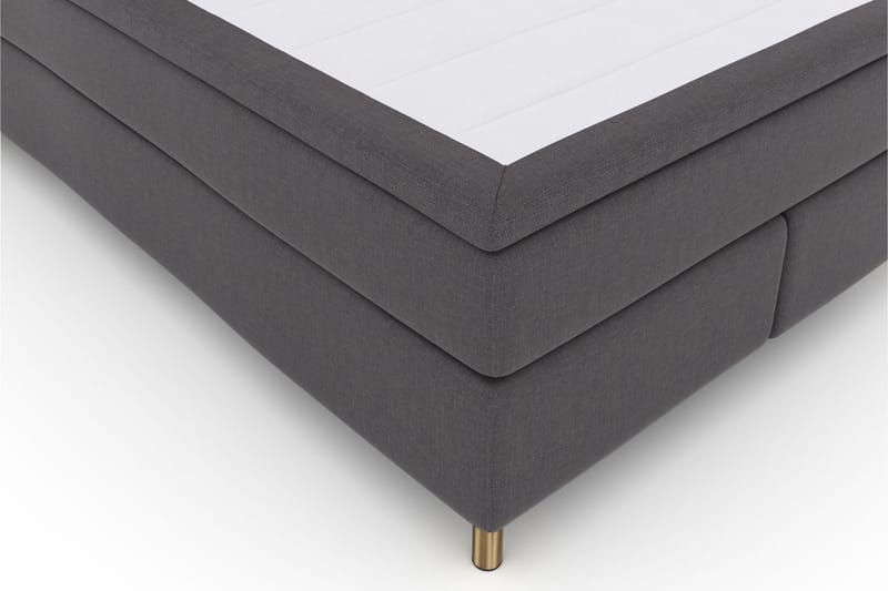 Select No 6 Komplett Sängpaket 140x200 Medium Memory/Pocket - Mörkgrå/Koppar - Möbler - Säng - Komplett sängpaket