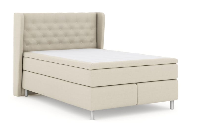 Select No 6 Komplett Sängpaket 160x200 Fast Latex/Memory - Beige/Metall - Möbler - Säng - Kontinentalsäng