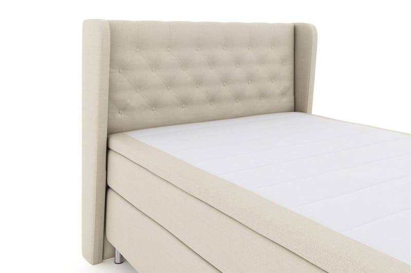 Select No 6 Komplett Sängpaket 160x200 Fast Latex/Memory - Beige/Metall - Möbler - Säng - Kontinentalsäng