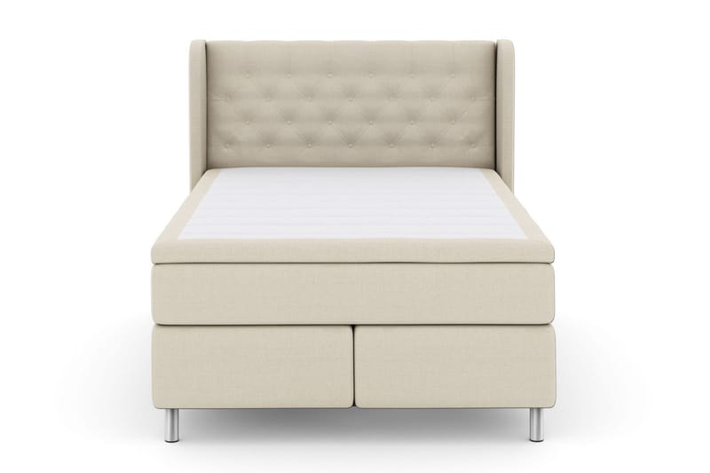 Select No 6 Komplett Sängpaket 160x200 Fast Latex/Memory, Beige/Metall