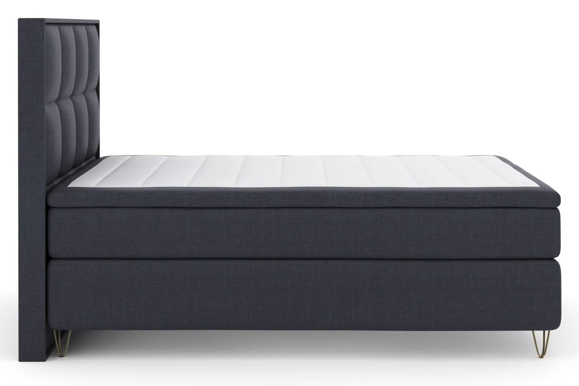 Select No 6 Komplett Sängpaket 160x200 Medium Memory/Pocket Blå/Metall ...