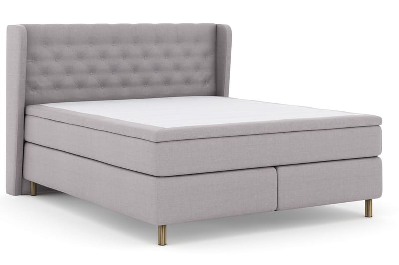 Select No 6 Komplett Sängpaket 180x200 Fast Latex/Memory - Ljusgrå/Koppar - Möbler - Säng - Komplett sängpaket