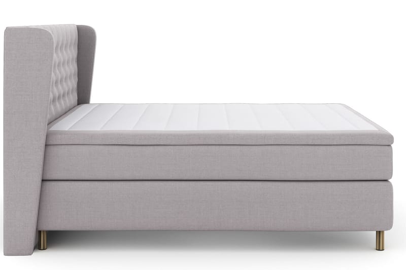 Select No 6 Komplett Sängpaket 180x200 Fast Latex/Memory - Ljusgrå/Koppar - Möbler - Säng - Komplett sängpaket