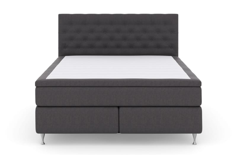 Select No 6 Komplett Sängpaket 180x200 Fast Memory/Pocket - Mörkgrå/Silver - Möbler - Säng - Kontinentalsäng