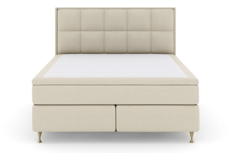 Select No 6 Komplett Sängpaket 180x200 Fast/Medium Watergel, Beige/Guld