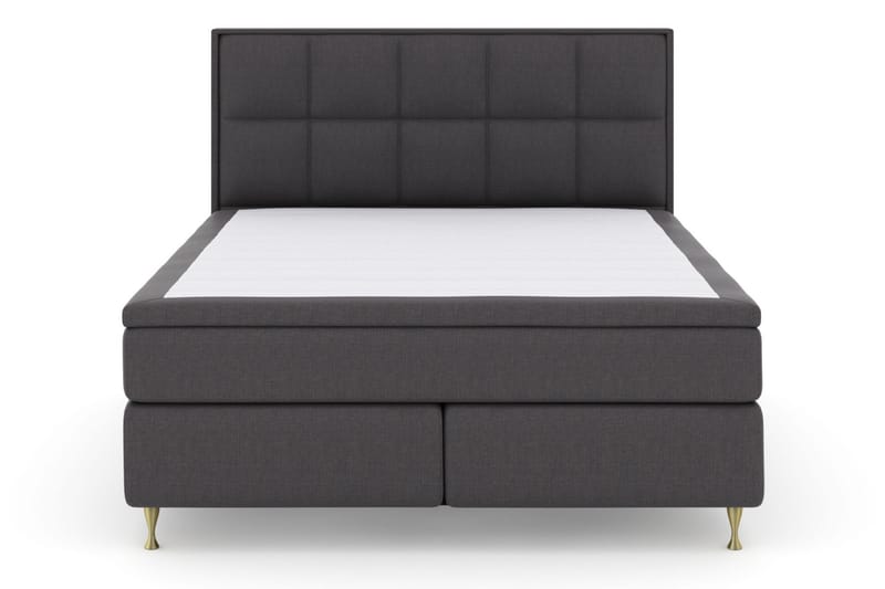 Select No 6 Komplett Sängpaket 180x200 Fast/Medium Watergel - Mörkgrå/Guld - Möbler - Säng - Komplett sängpaket