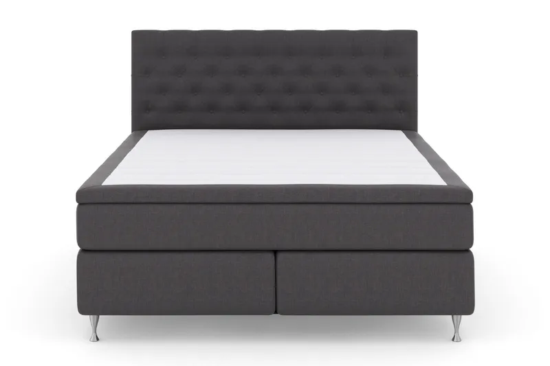 Select No 6 Komplett Sängpaket 180x200 F/M Latex/Memory - Mörkgrå/Silver - Möbler - Säng - Kontinentalsäng