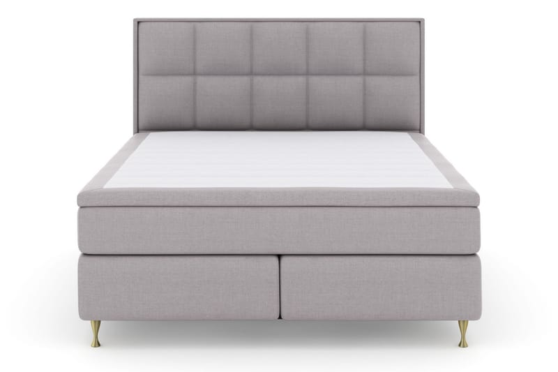 Select No 6 Komplett Sängpaket 180x200 F/M Memory/Pocket - Ljusgrå/Guld - Möbler - Säng - Komplett sängpaket