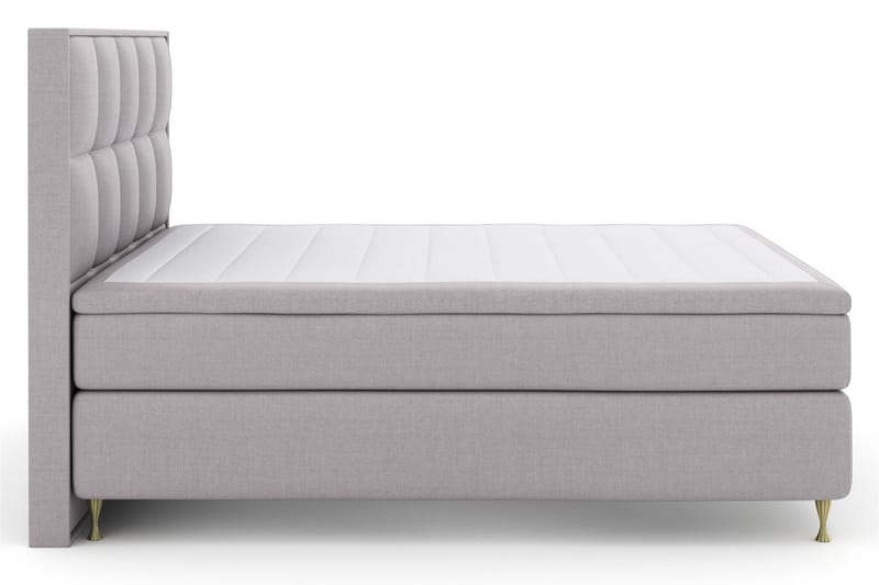 Select No 6 Komplett Sängpaket 180x200 F/M Memory/Pocket - Ljusgrå/Guld - Möbler - Säng - Komplett sängpaket