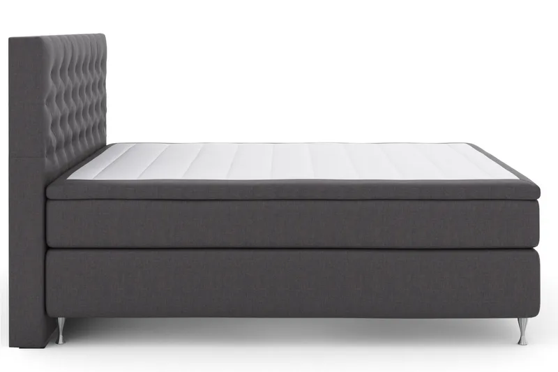 Select No 6 Komplett Sängpaket 180x200 F/M Memory/Pocket - Mörkgrå/Silver - Möbler - Säng - Kontinentalsäng