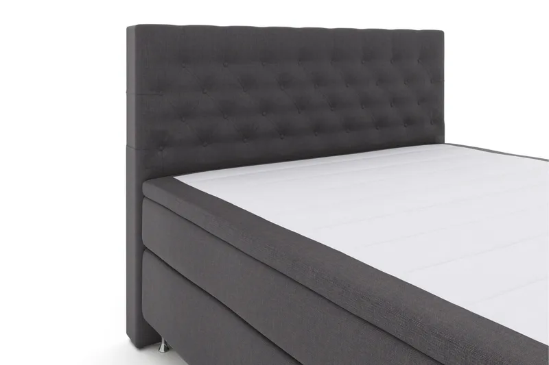 Select No 6 Komplett Sängpaket 180x200 F/M Memory/Pocket - Mörkgrå/Silver - Möbler - Säng - Kontinentalsäng
