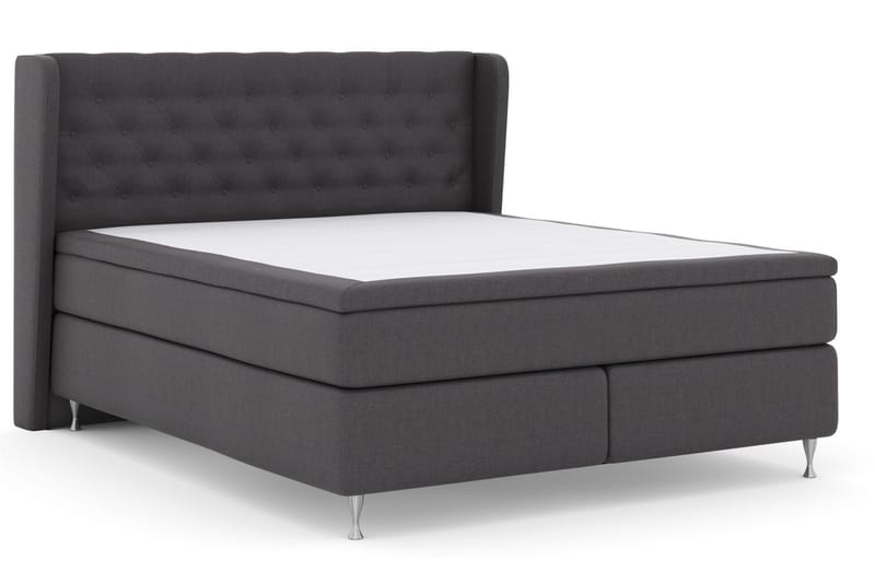 Select No 6 Komplett Sängpaket 180x200 F/M Memory/Pocket - Mörkgrå/Silver - Möbler - Säng - Komplett sängpaket