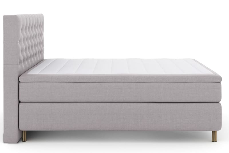 Select No 6 Komplett Sängpaket 180x200 Medium Latex/Memory - Ljusgrå/Koppar - Möbler - Säng - Komplett sängpaket