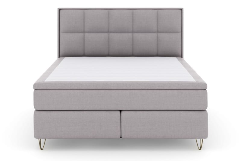 Select No 6 Komplett Sängpaket 180x200 Medium Watergel - Ljusgrå/Metall V-form - Möbler - Säng - Komplett sängpaket