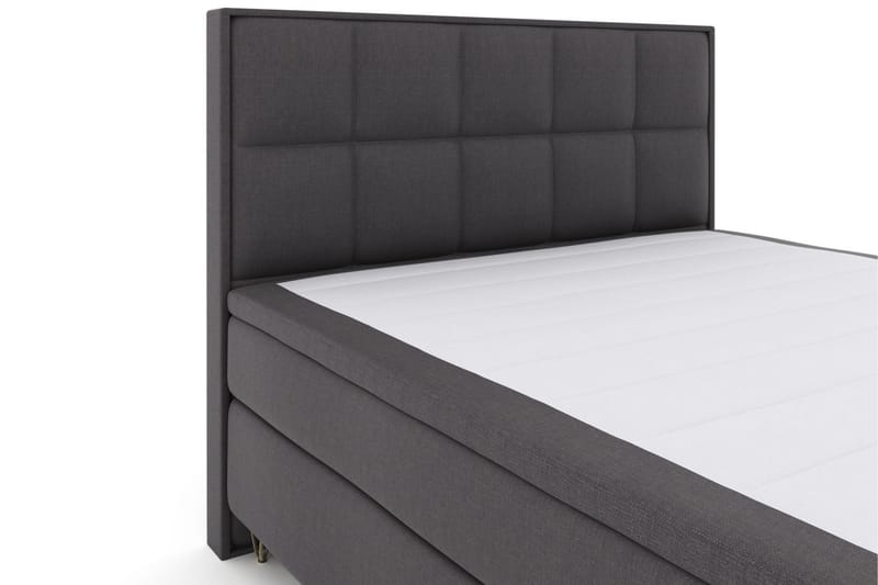 Select No 6 Komplett Sängpaket 180x200 Medium Watergel - Mörkgrå/Metall V-form - Möbler - Säng - Komplett sängpaket