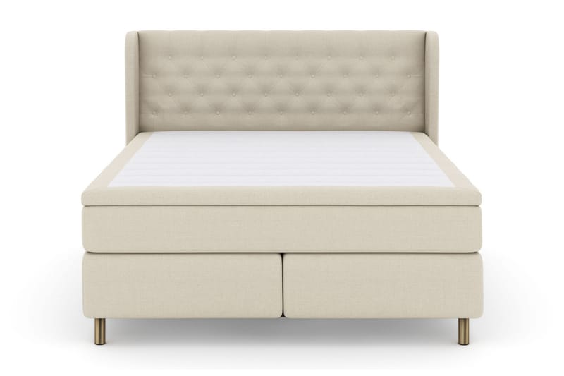 Select No 6 Komplett Sängpaket 210x210 Fast Memory/Pocket, Beige/Koppar