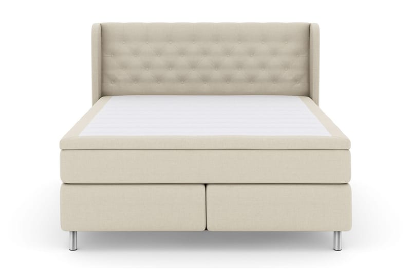 Select No 6 Komplett Sängpaket 210x210 Fast Memory/Pocket - Beige/Metall - Möbler - Säng - Kontinentalsäng