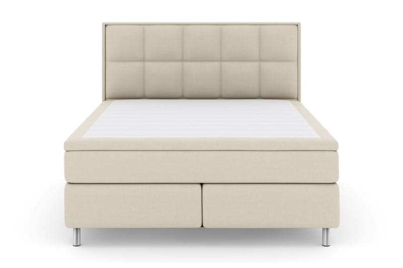 Select No 6 Komplett Sängpaket 210x210 Fast Memory/Pocket - Beige/Metall - Möbler - Säng - Kontinentalsäng