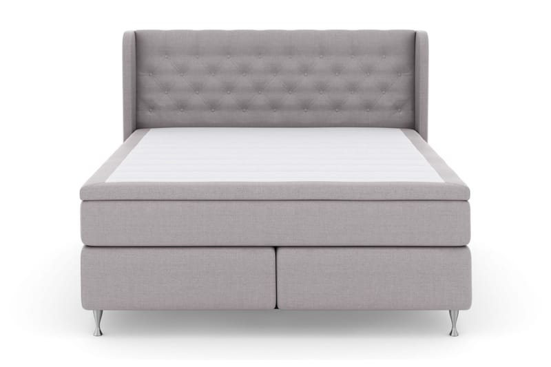 Select No 6 Komplett Sängpaket 210x210 Fast Memory/Pocket - Ljusgrå/Silver - Möbler - Säng - Kontinentalsäng