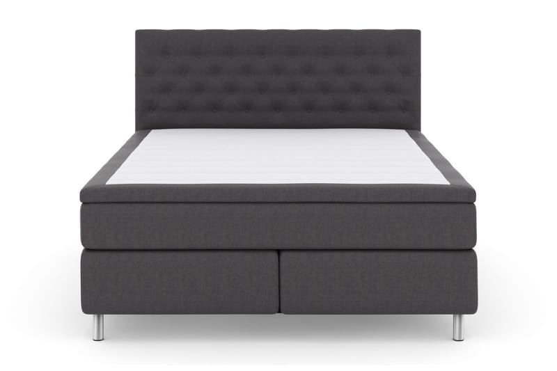 Select No 6 Komplett Sängpaket 210x210 Fast Watergel - Mörkgrå/Metall - Möbler - Säng - Komplett sängpaket
