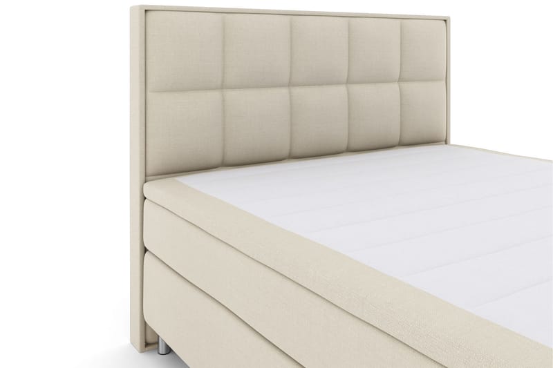 Select No 6 Komplett Sängpaket 210x210 Fast/Medium Watergel - Beige/Metall - Komplett sängpaket - Kontinentalsäng - Dubbelsäng - Familjesäng