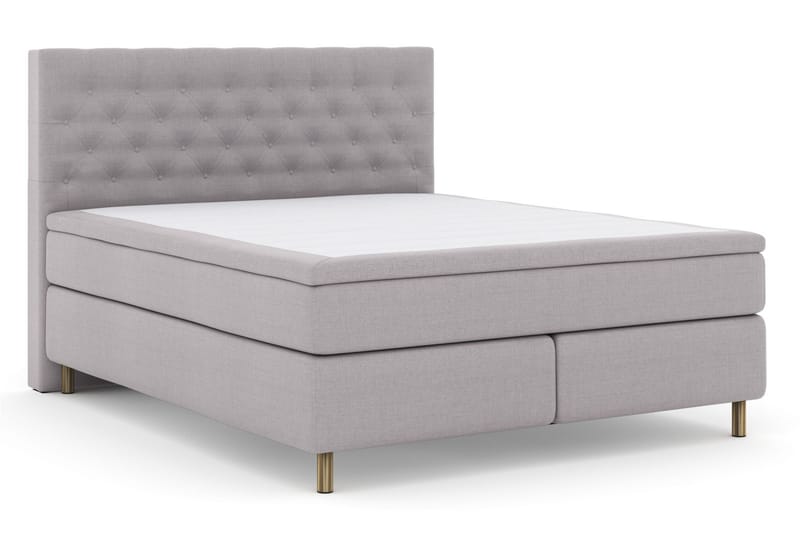 Select No 6 Komplett Sängpaket 210x210 Fast/Medium Watergel - Ljusgrå/Koppar - Möbler - Säng - Kontinentalsäng