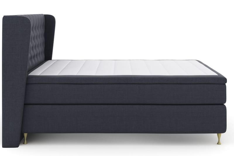 Select No 6 Komplett Sängpaket 210x210 F/M Latex/Memory - Blå/Guld - Möbler - Säng - Komplett sängpaket