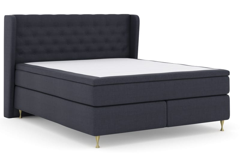 Select No 6 Komplett Sängpaket 210x210 F/M Latex/Memory - Blå/Guld - Möbler - Säng - Komplett sängpaket